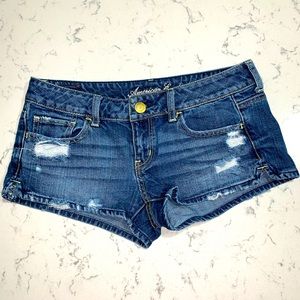 American Eagle jean short shorts.